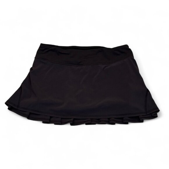 Lululemon Black Pace Setter Mini Skirt Skort Size 6 Small Running Tennis - Picture 5 of 5